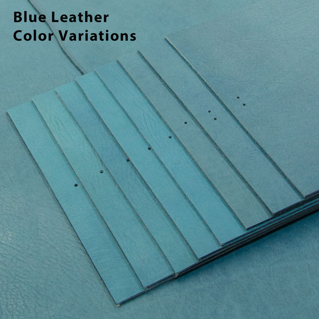 Oberon Design Leather Blue Color Variations