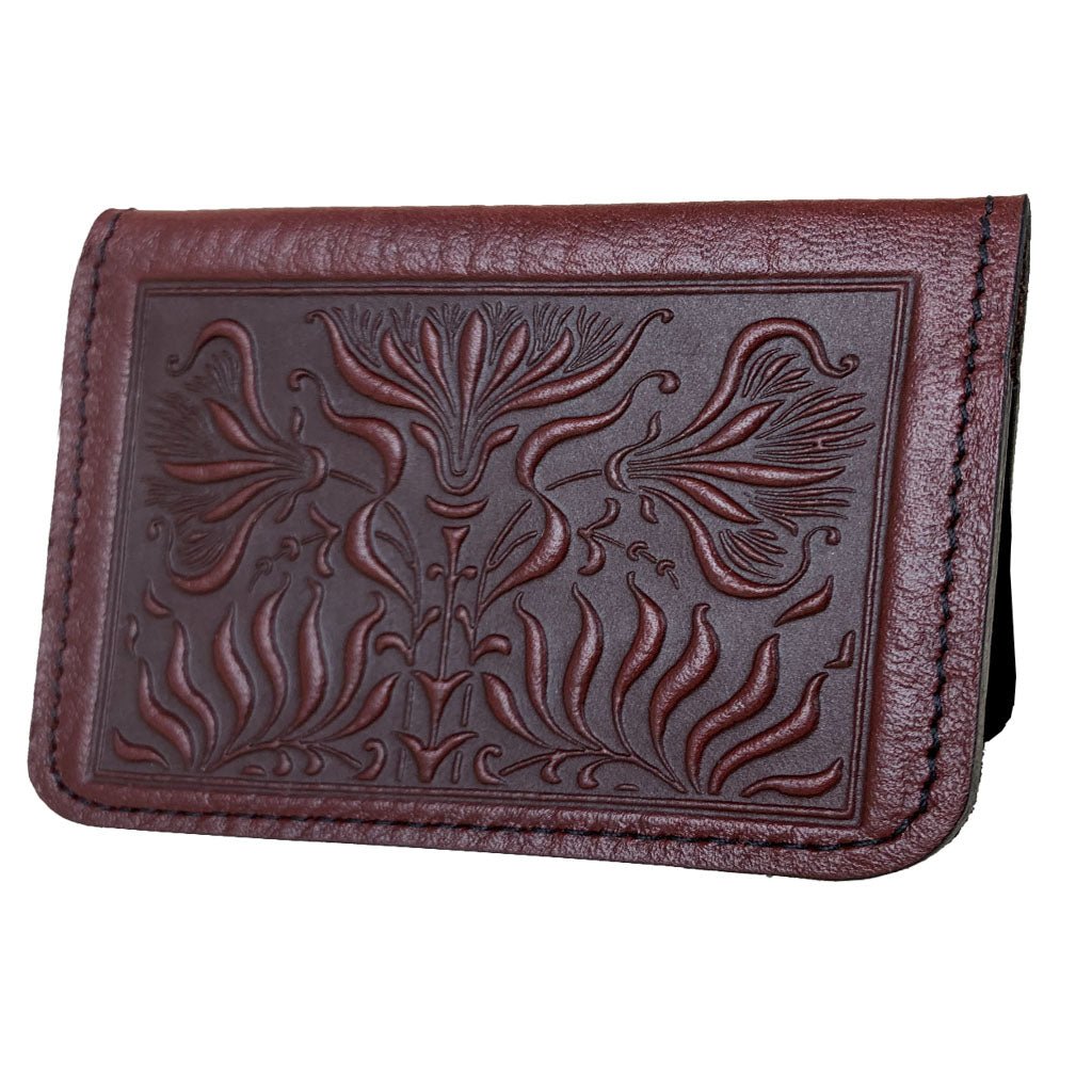 Thistle Mini Wallet, Wine