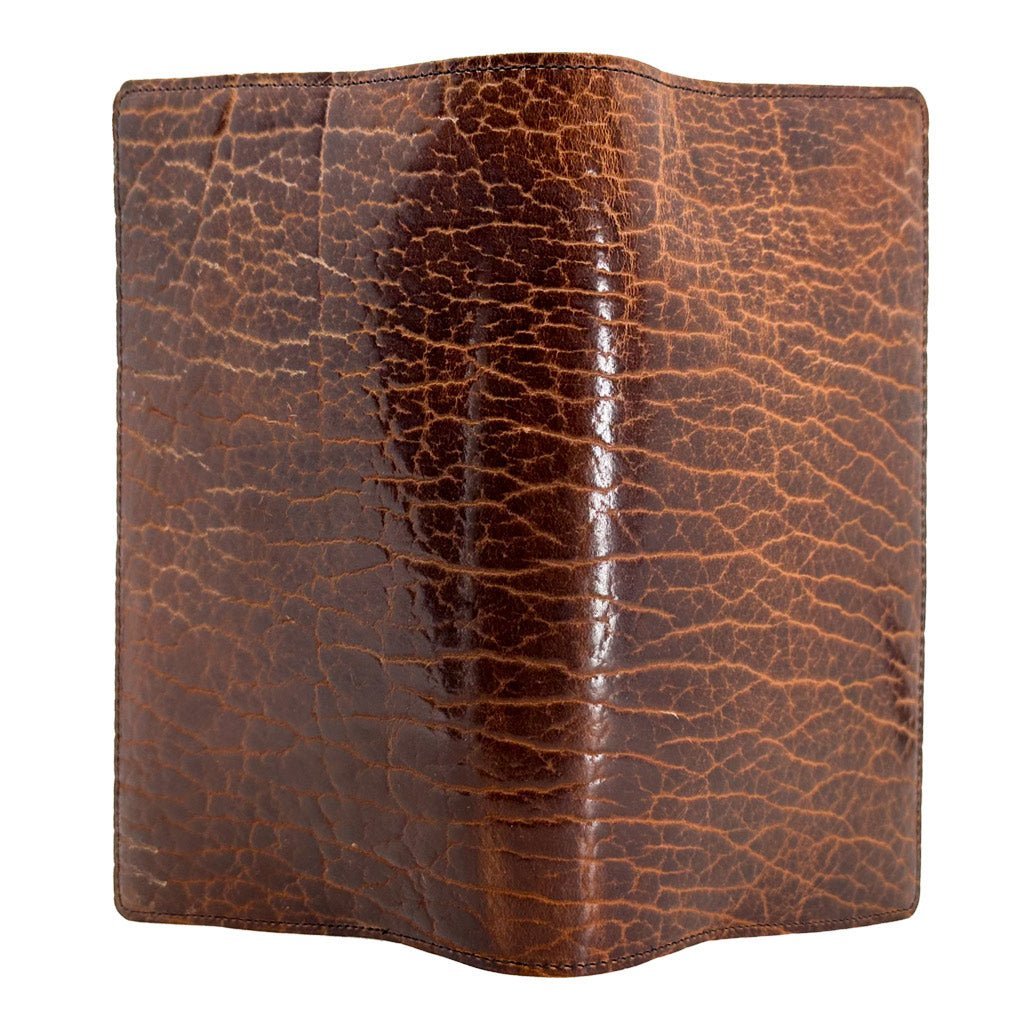 Checkbook Cover, Glazed Shrunk Bison