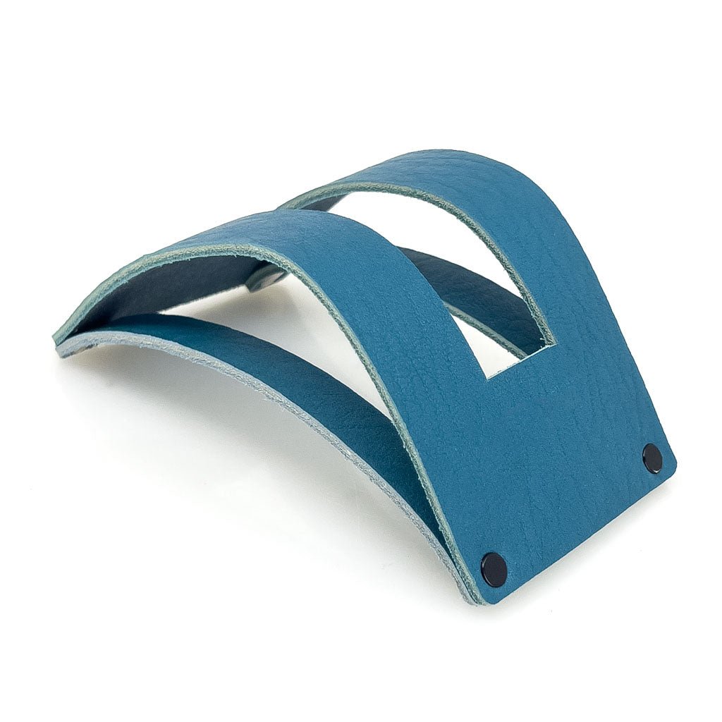 Premium Leather Blue Stand Holder