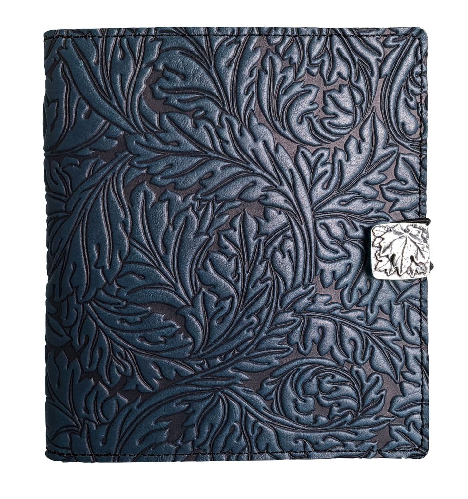 Oberon Design Leather Cover for Kindle Oasis, Acanthus Leaf in Fern