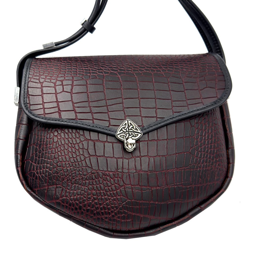 Oberon Design Leather Handbag, Tree of Life Retro Crossbody