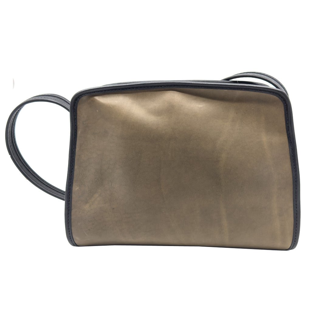 Limited Edition Leather Handbag, Retro Crossbody, Olive