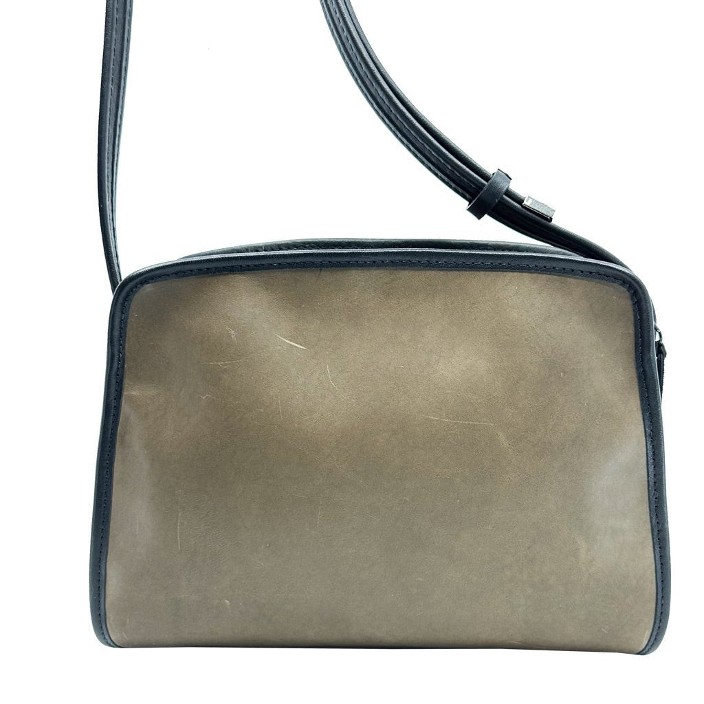 Limited Edition Leather Handbag, Retro Crossbody, Olive
