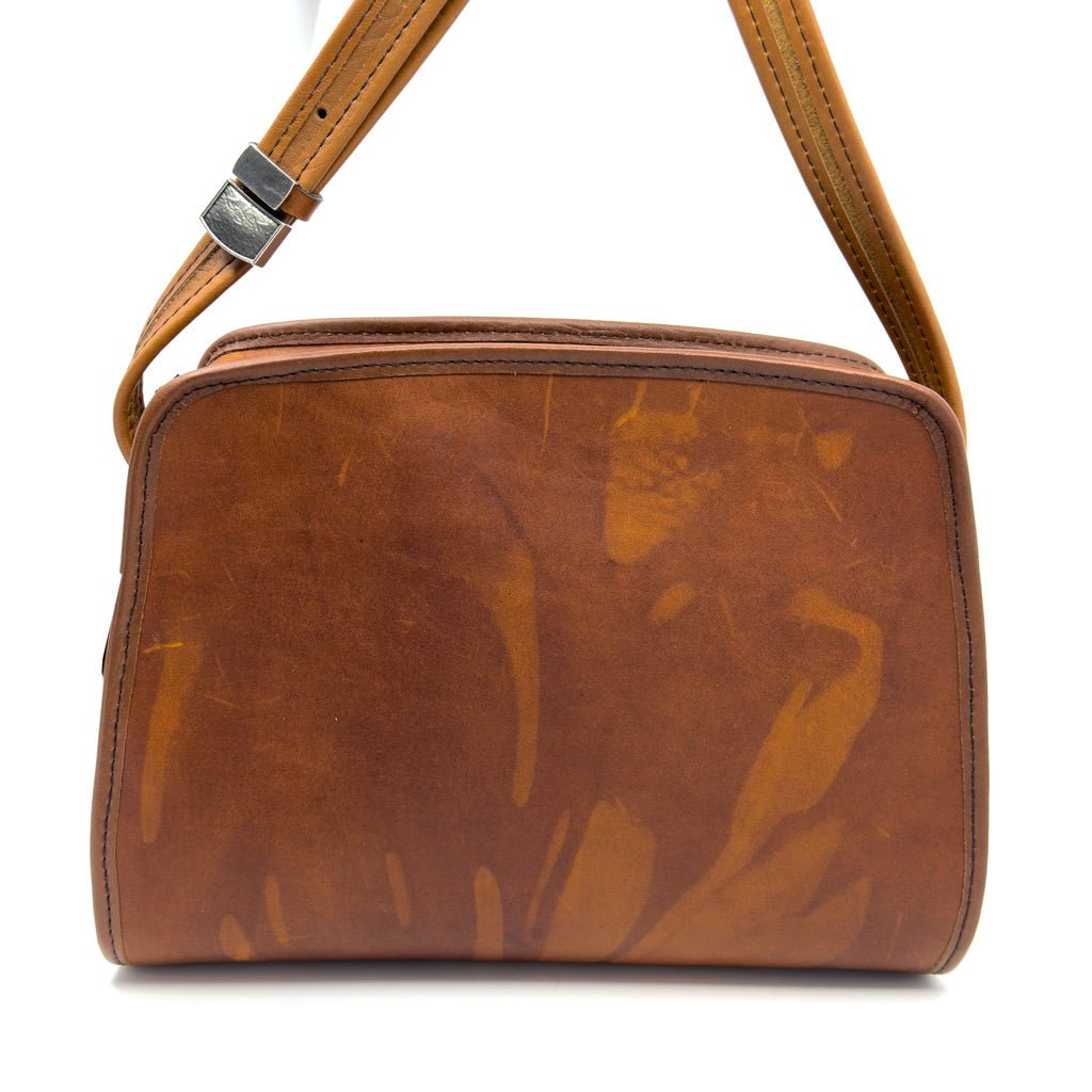Limited Edition Leather Handbag, Retro Crossbody, Tie-Dye