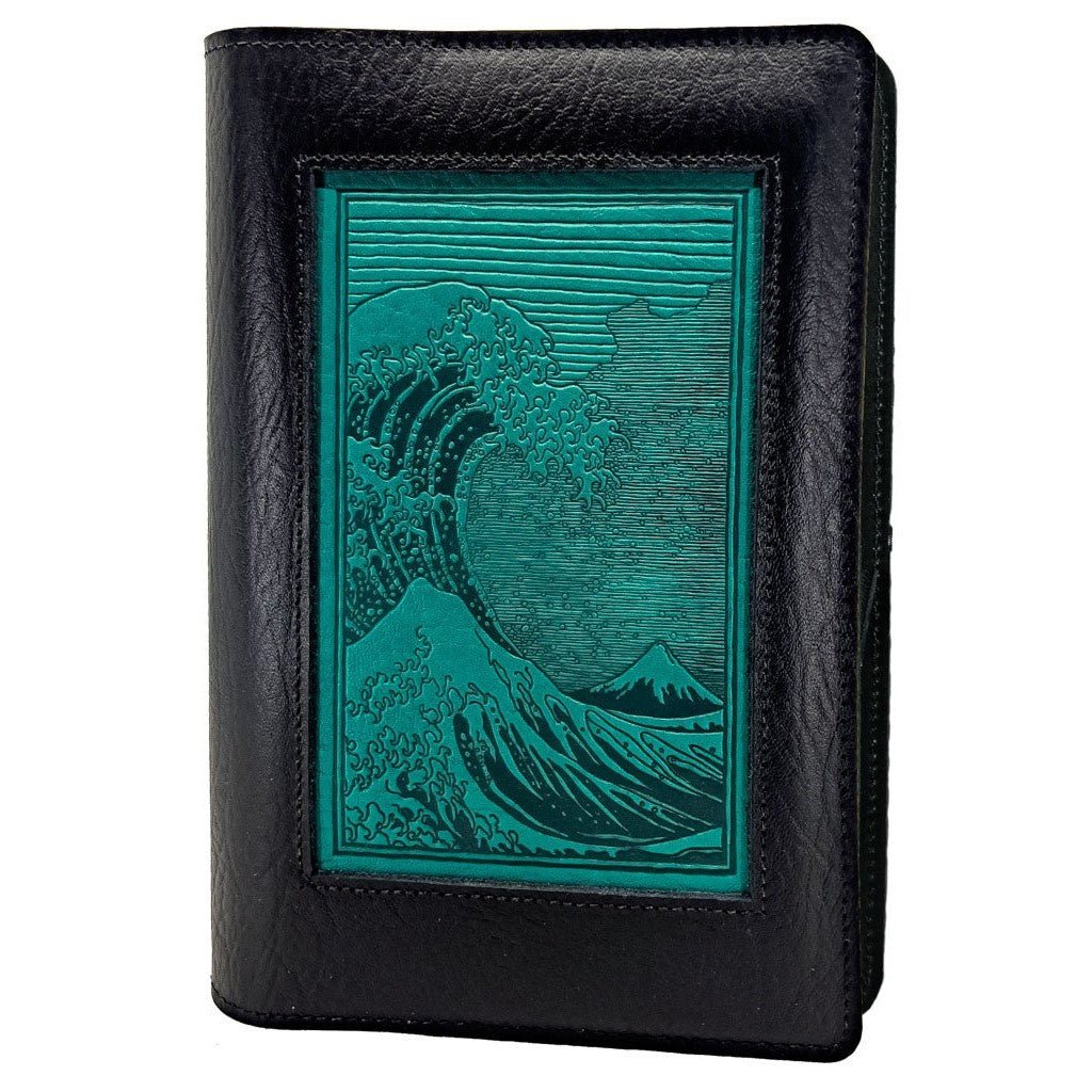 Oberon Design leather Icon Journal, Hokusai Wave