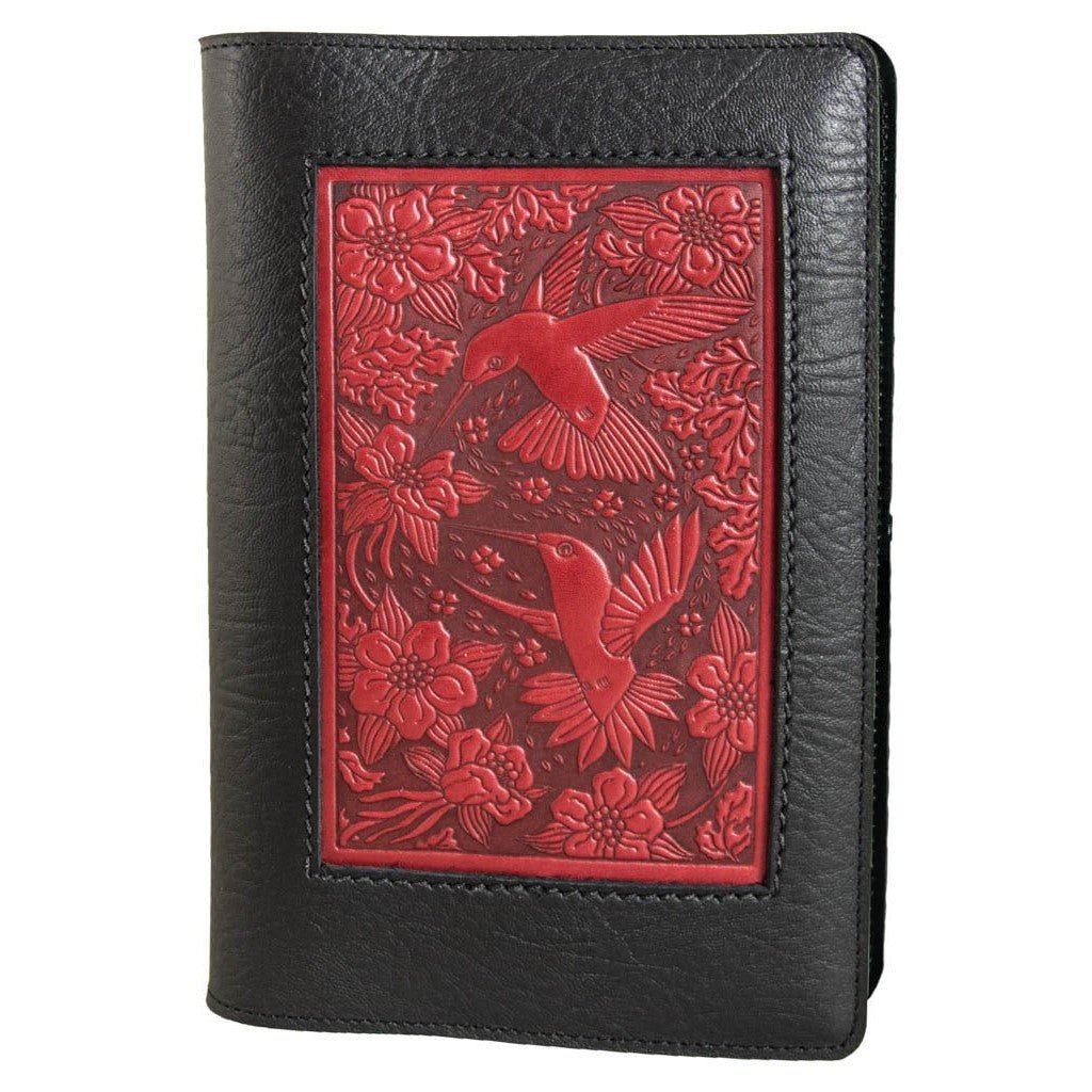 Oberon Design Leather Refillable Icon Journal Cover, Hummingbird