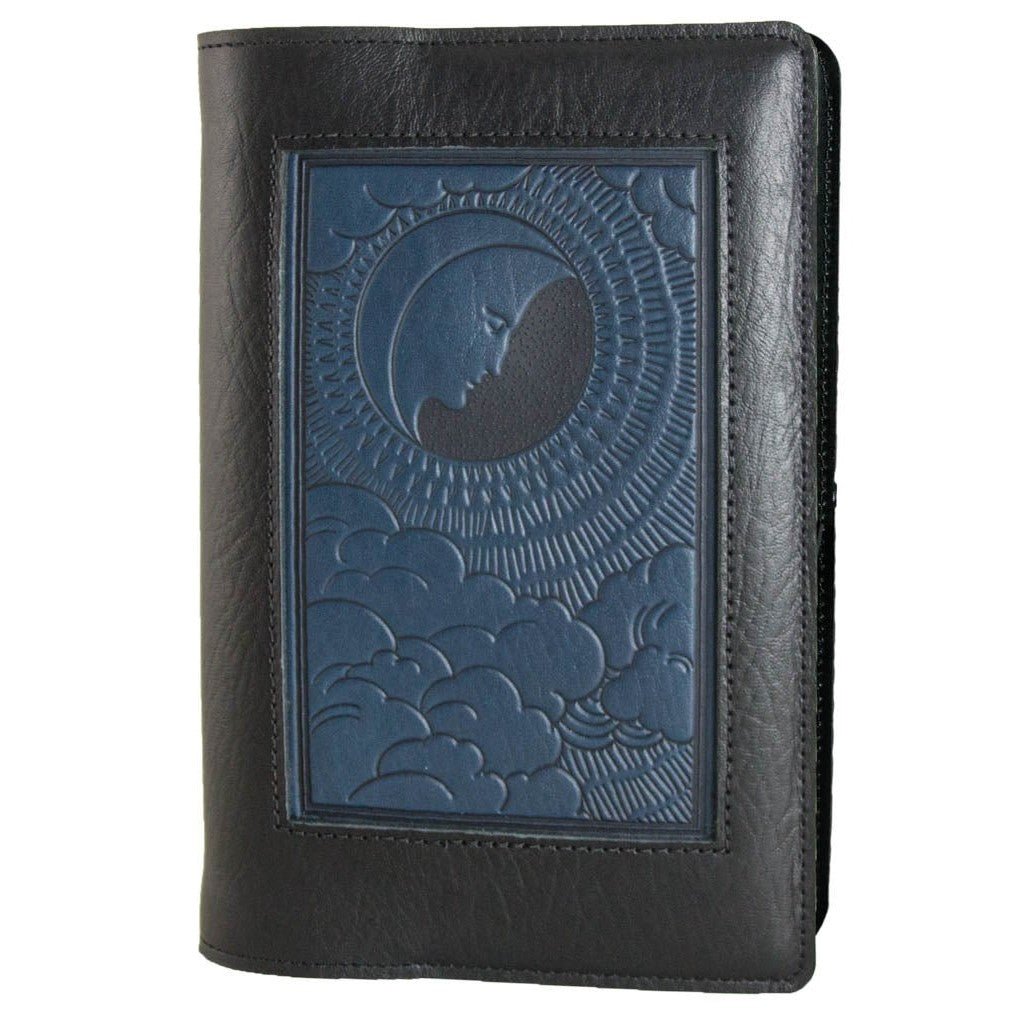 Oberon Design Leather Refillable Icon Journal Cover, Moon