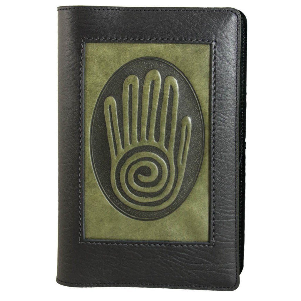 Oberon Design Leather Refillable Icon Journal Cover, Spiral Hand