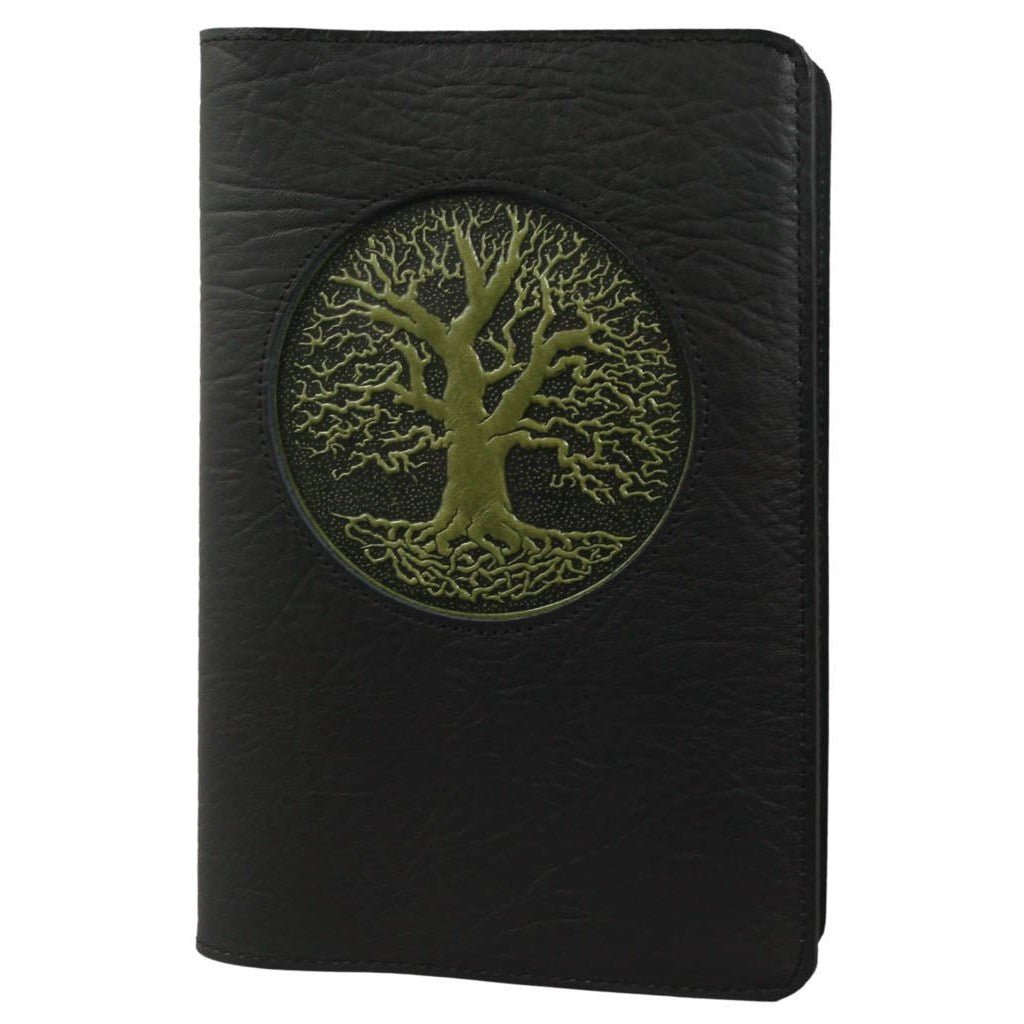 Oberon Design Leather Refillable Icon Journal Cover, Tree of Life