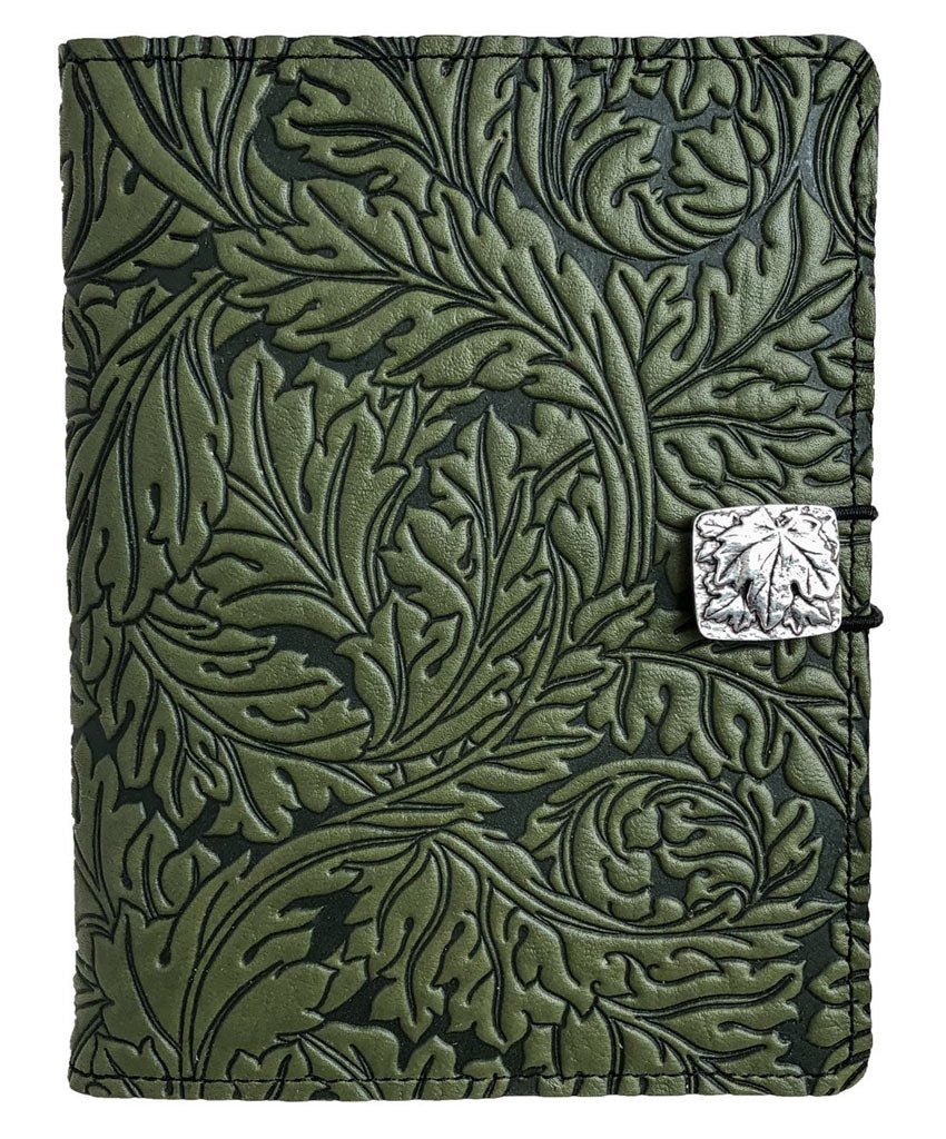 Genuine leather cover, case for Kindle e-Readers, Acanthus Leaf, Fern