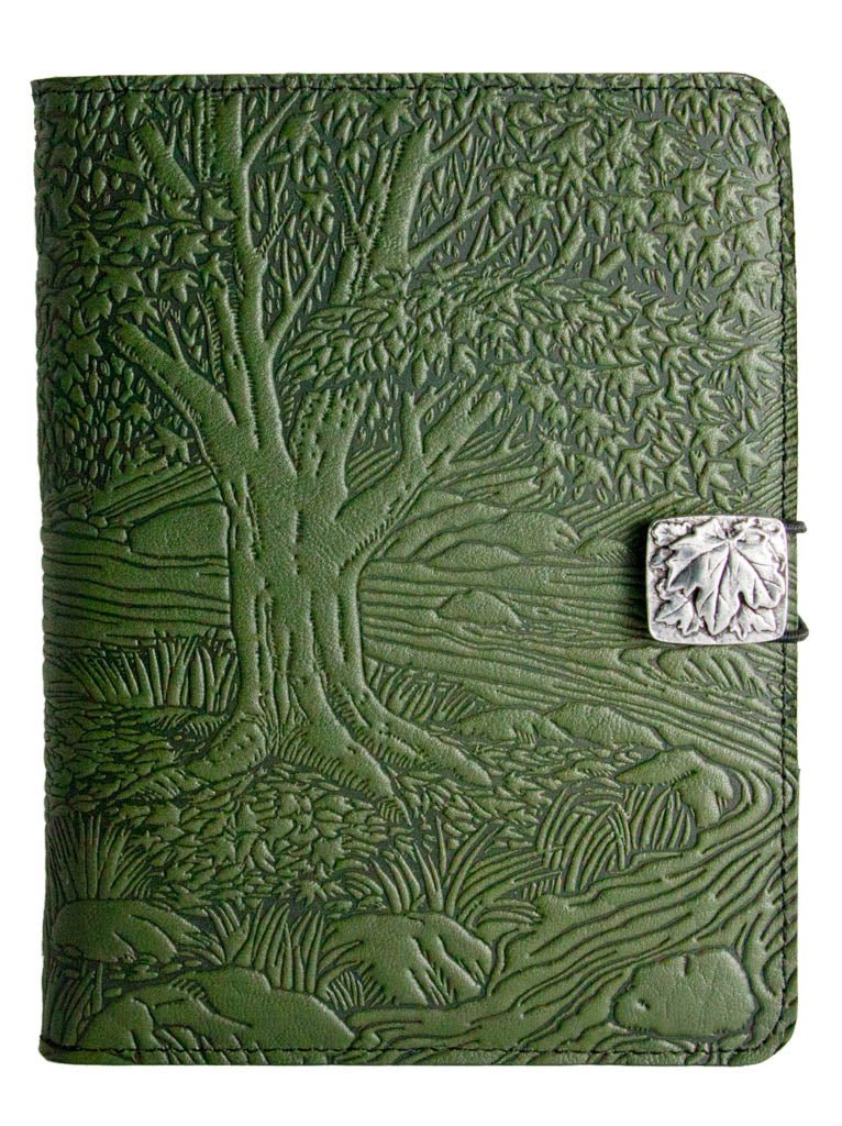 Genuine leather cover, case for Kindle e-Readers, Creekbed Maple, Fern
