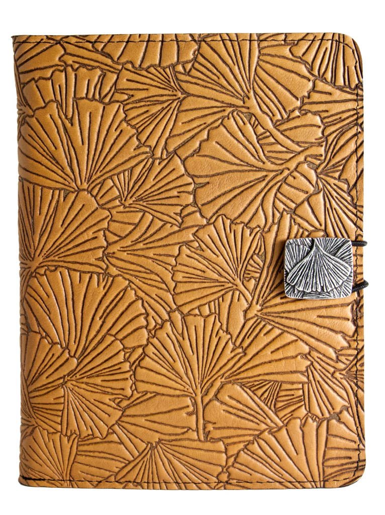 HAPPY EXTRA, Leather Cover for Kindle e-Readers, Ginkgo in Marigold