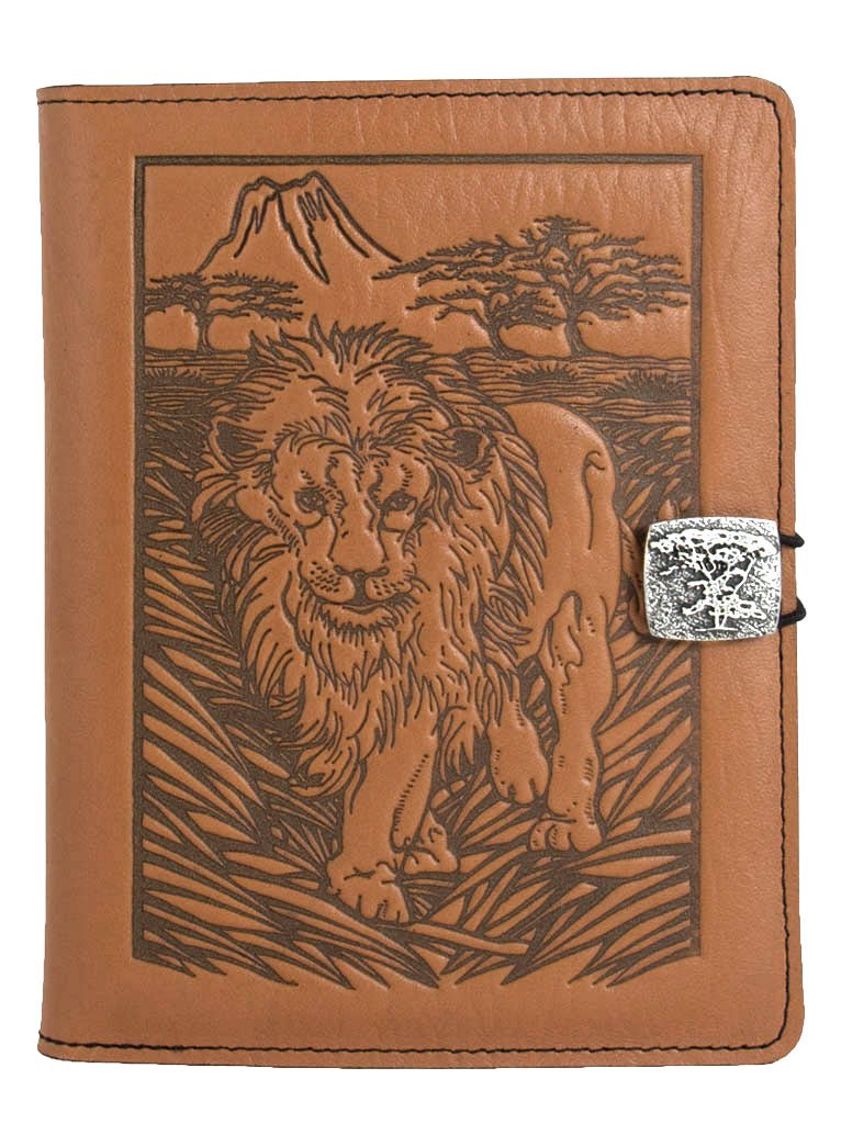 Genuine leather cover, case for Kindle e-Readers, Lion, Saddle