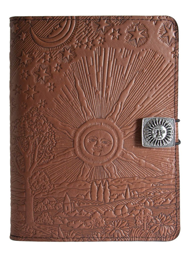 Genuine leather cover, case for Kindle e-Readers, Roof of Heaven, Saddle
