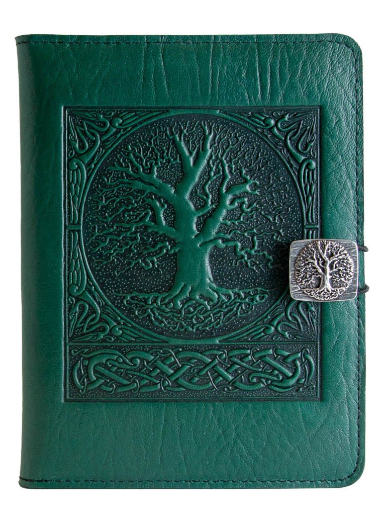 Genuine leather cover, case for Kindle e-Readers, World Tree