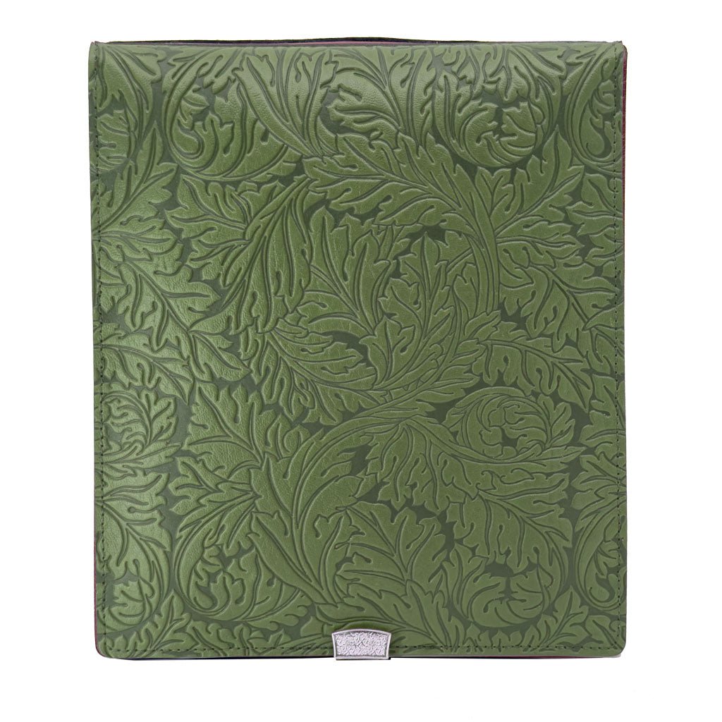 Oberon Design Leather Kindle Scribe Cover, Acanthus in Navy