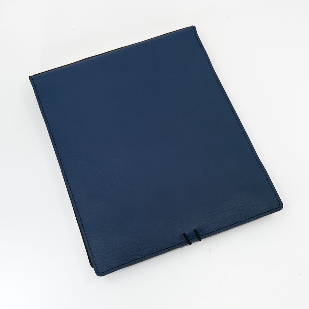 Oberon Design Leather Kindle Scribe Cover, Navy, Back View
