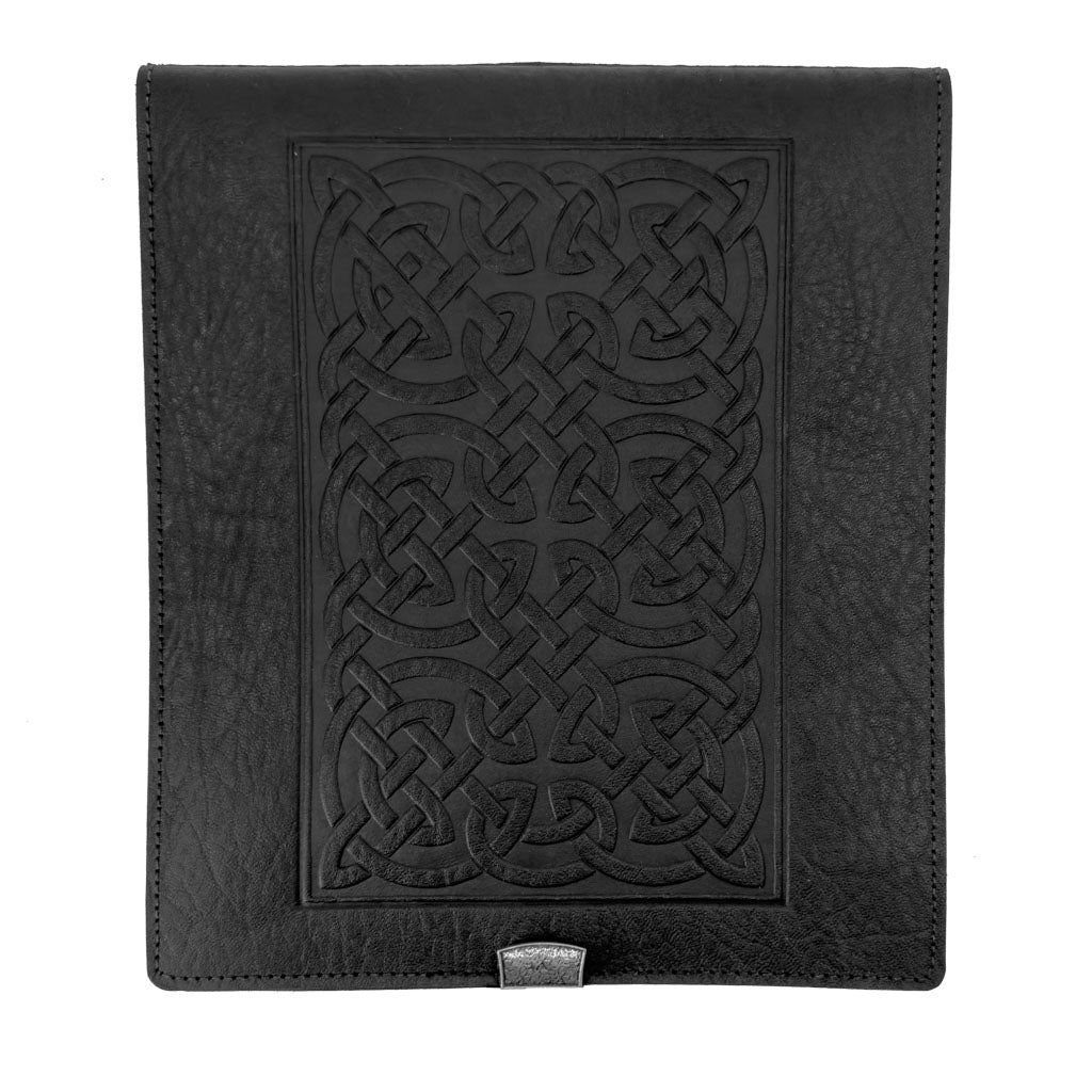 Oberon Design Leather Kindle Scribe Cover, Bold Celtic in Black
