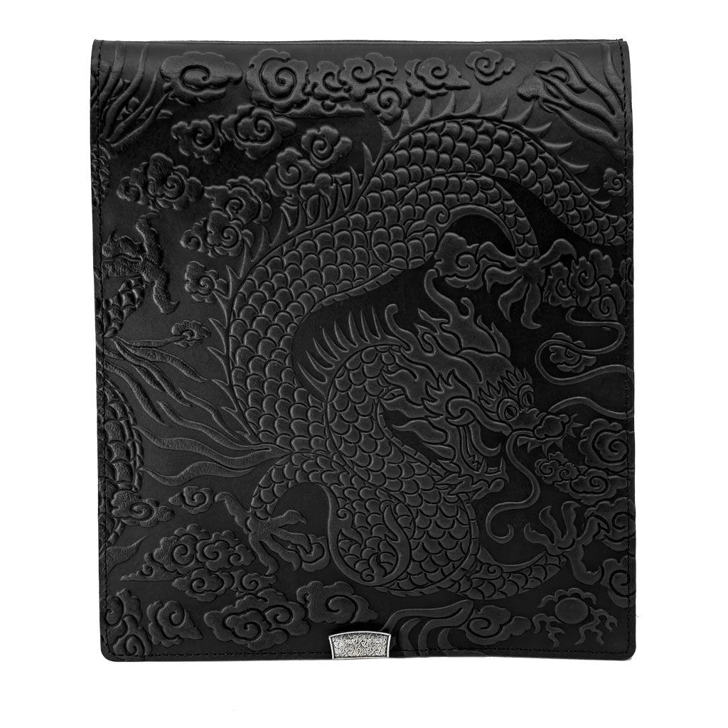 Oberon Design Leather Kindle Scribe Cover, Cloud Dragon in Black