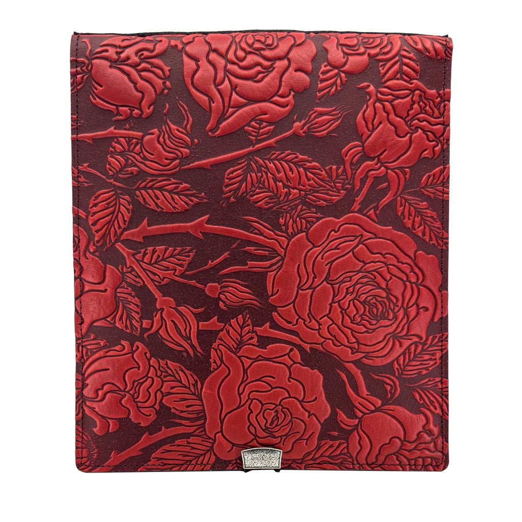Oberon Design Leather Kindle Scribe Cover, Wild Rose in Red
