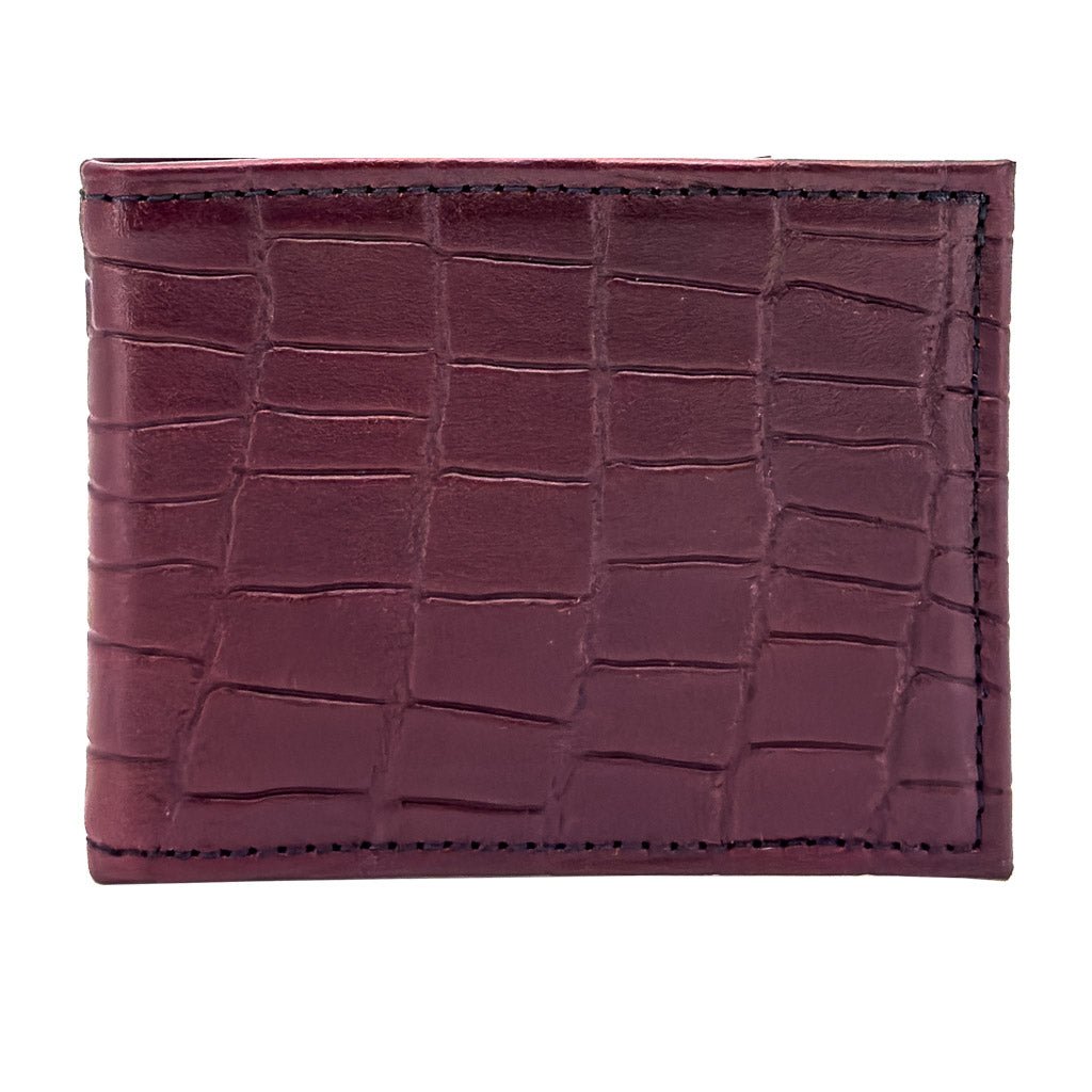 Oberon Design Leather Mens Bi-Fold Wallet
