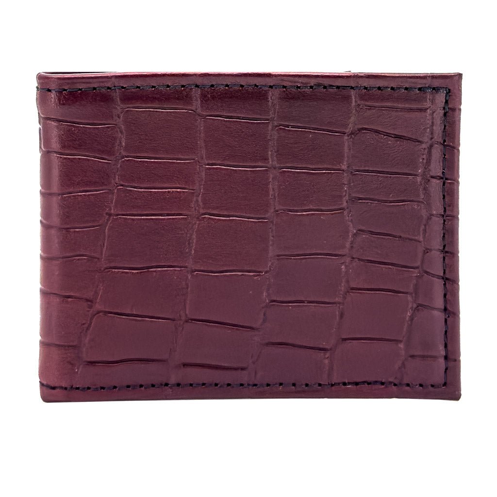 Oberon Design Leather Mens Bi-Fold Wallet