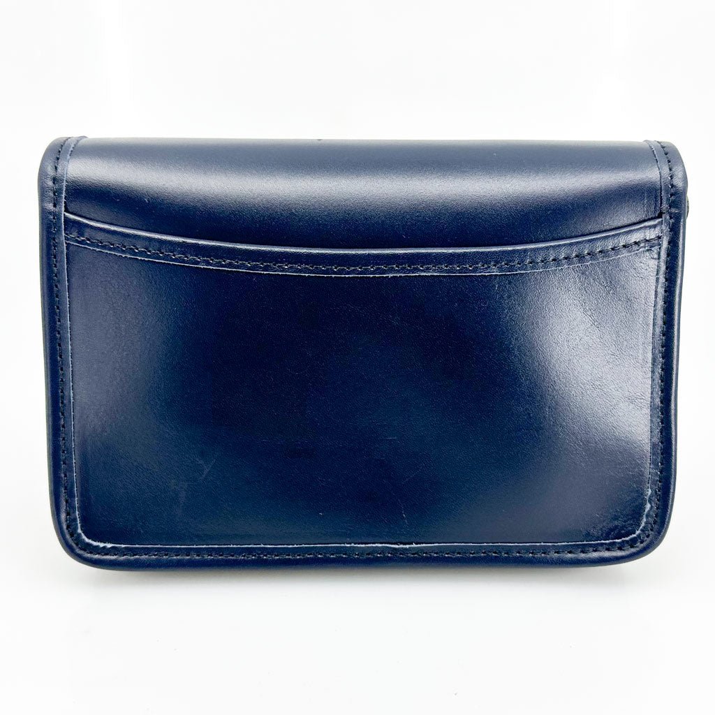 Limited Edition Leather &quot;Becca&quot; Cell Phone Handbag, Newport Navy, Ginkgo Back