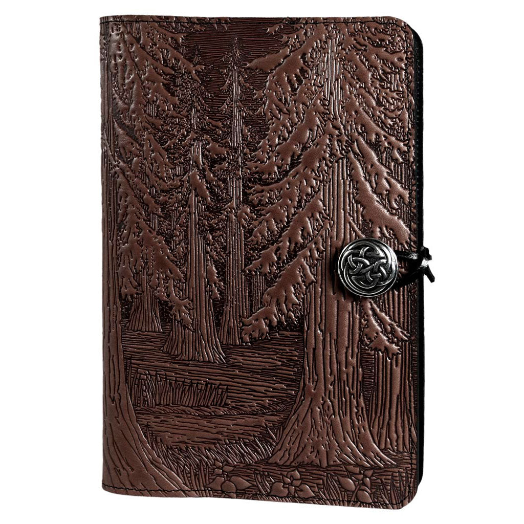 Oberon Design Large Leather Notebook Cover, Forest, Fern