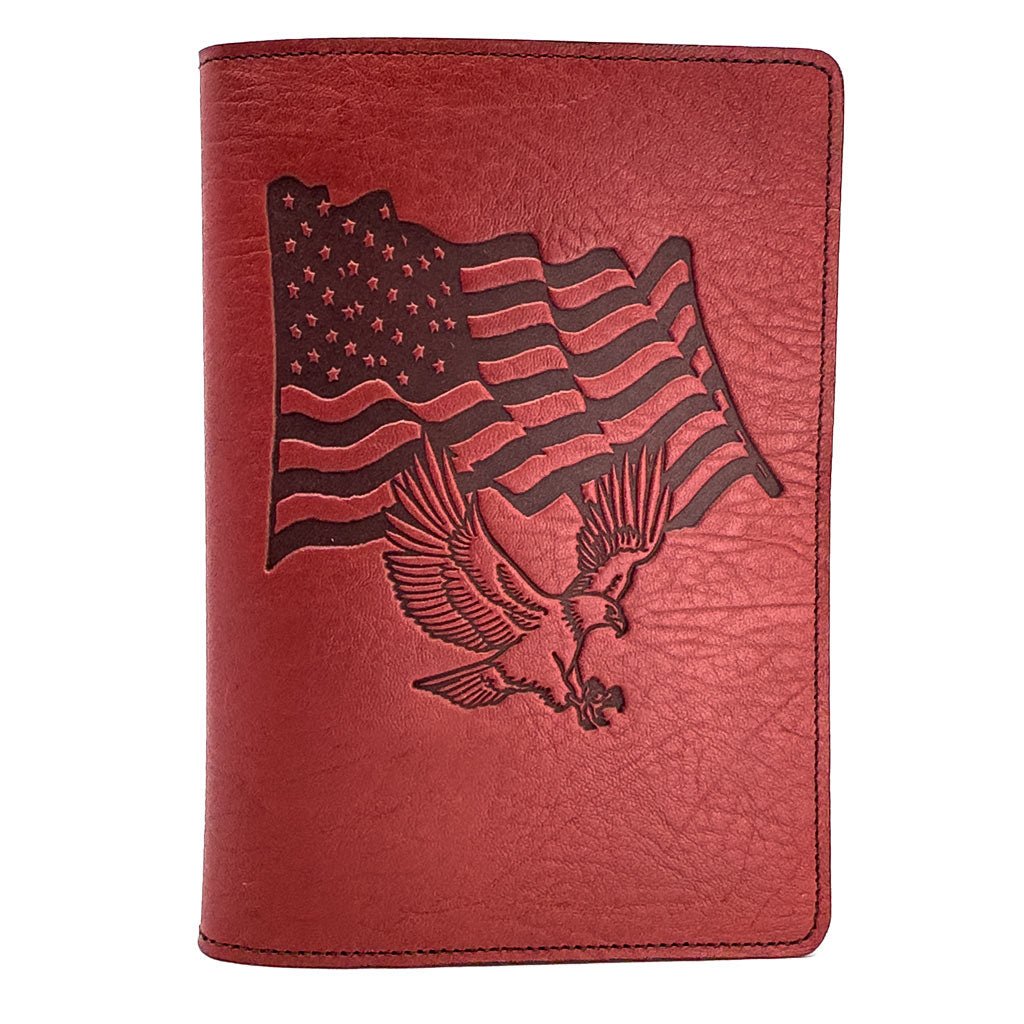 Limited Edition Leather Portfolio with Notepad, Flag and Eagle