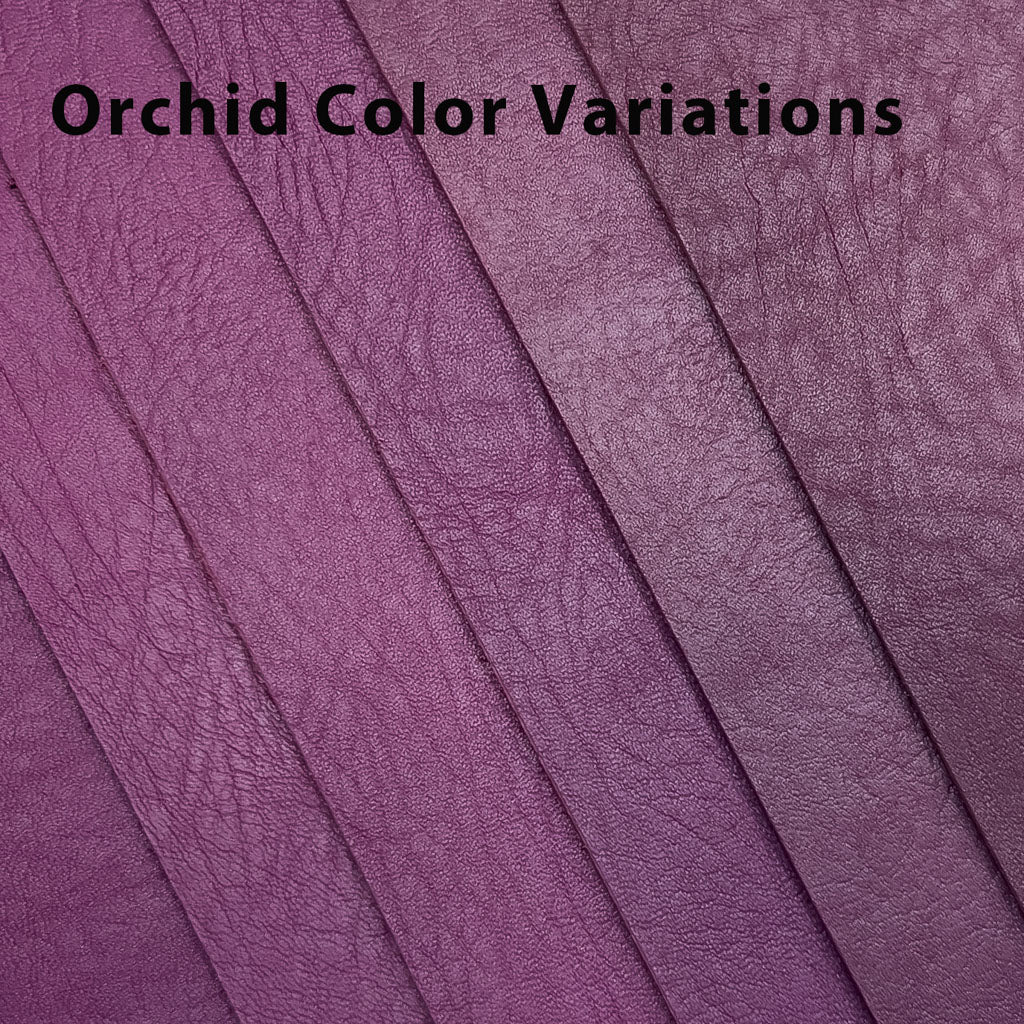 Oberon Design Leather Orchid Color Variations