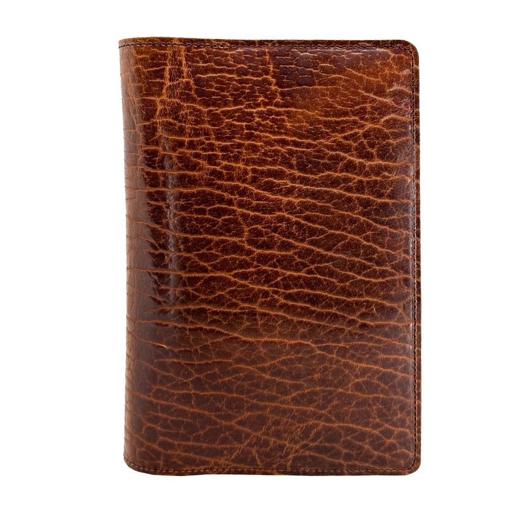Pocket Notebook Cover, Glazed Shrunk Bison
