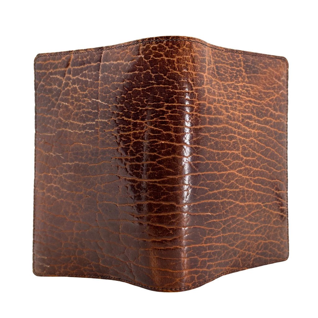 Pocket Notebook Cover, Glazed Shrunk Bison