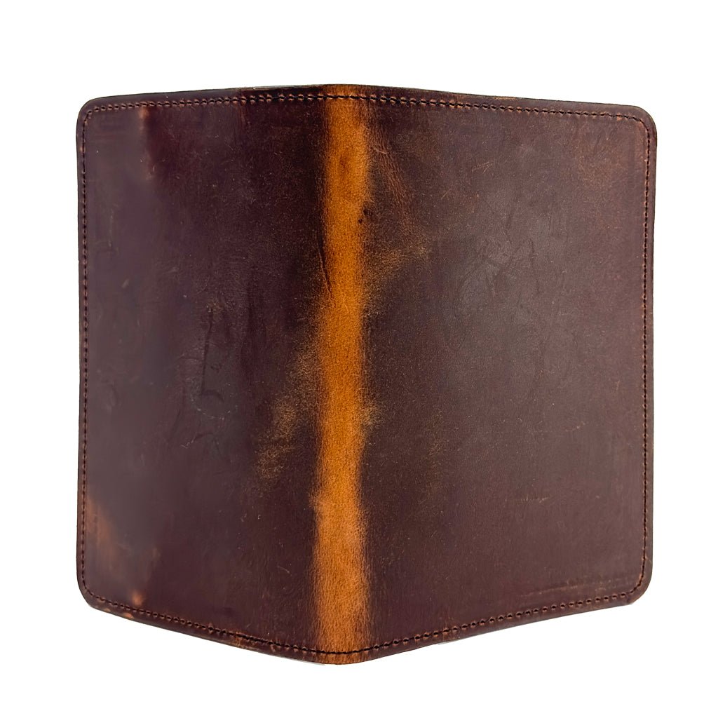 Leather Pocket Notebook Cover, Limited Edition Rustic, Hard Times in C ...