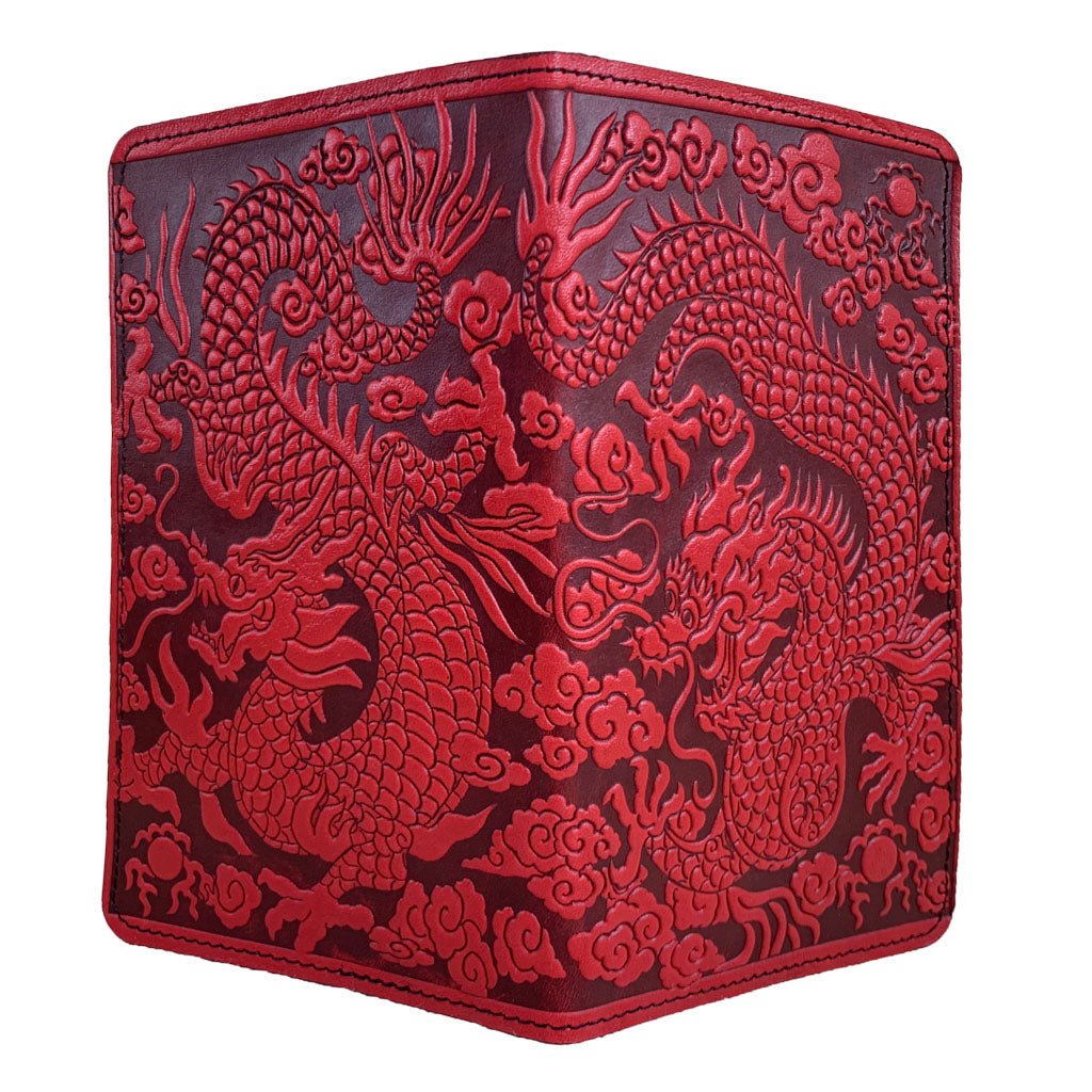 Smartphone Wallet, Cloud Dragon, Red - Open