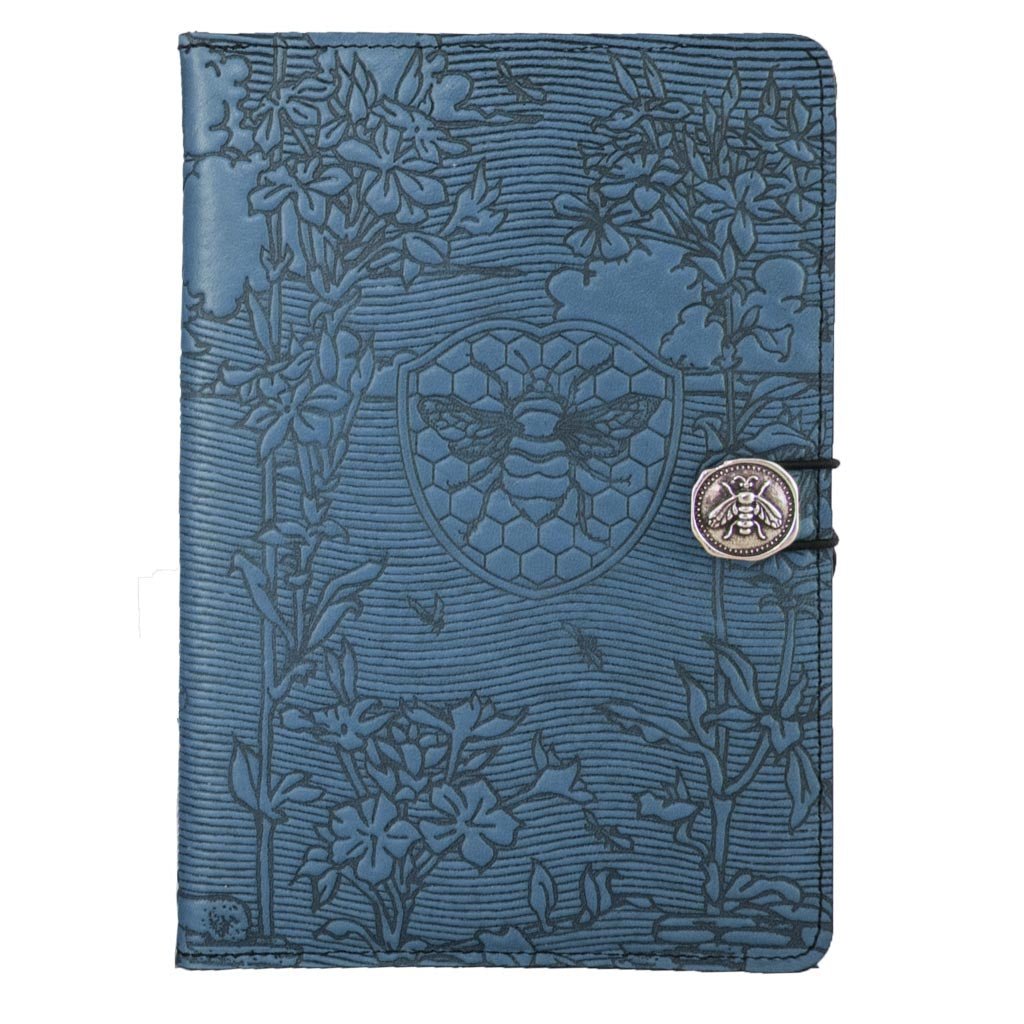 Oberon Design Leather iPad Mini Cover, Case, Bee Garden, Marigold