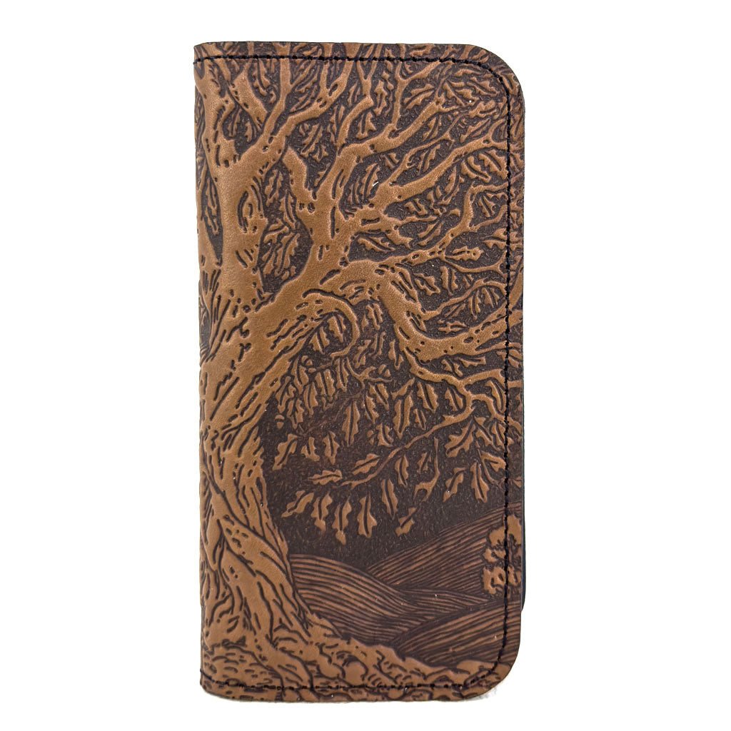 iPhone Wallet, Tree of Life - Saddle