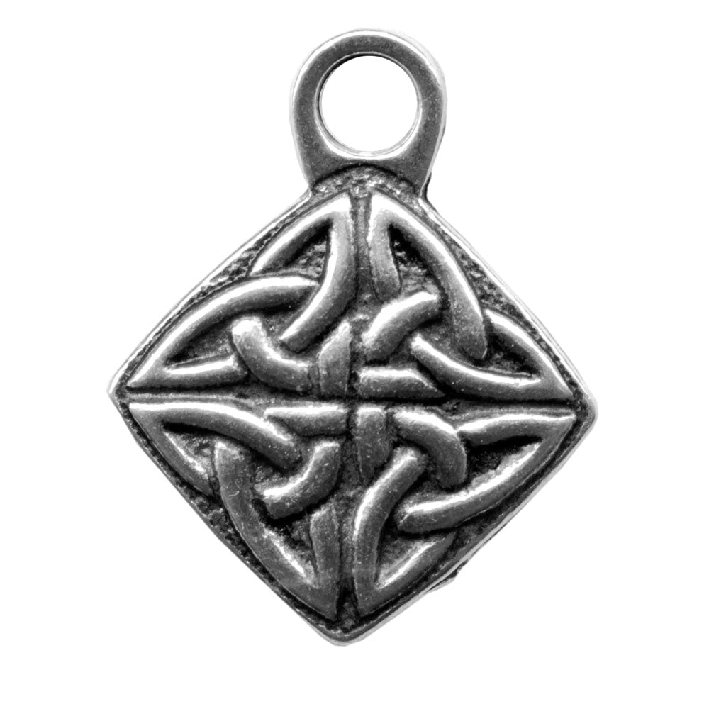Oberon Design Britannia Metal Jewelry Charm, Celtic Diamond