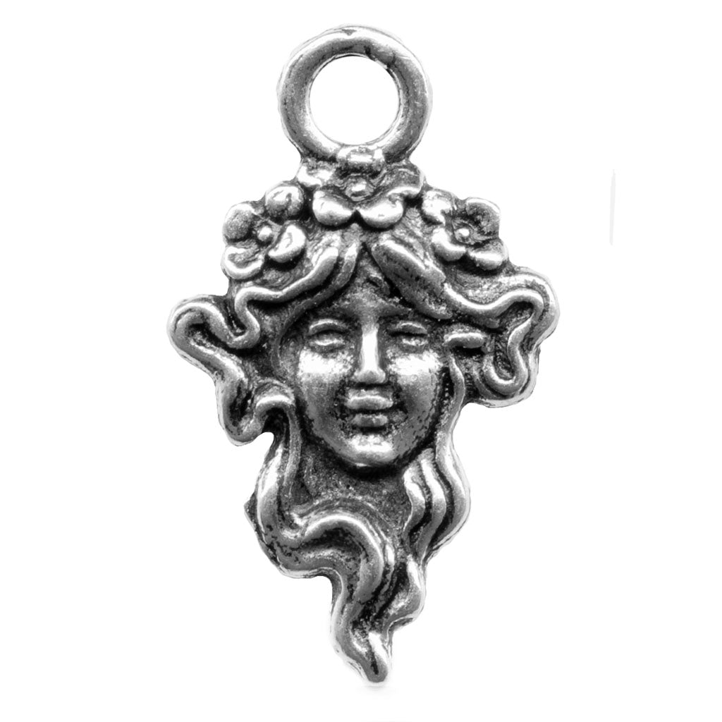 Oberon Design Britannia Metal Jewelry Charm, Guinevere