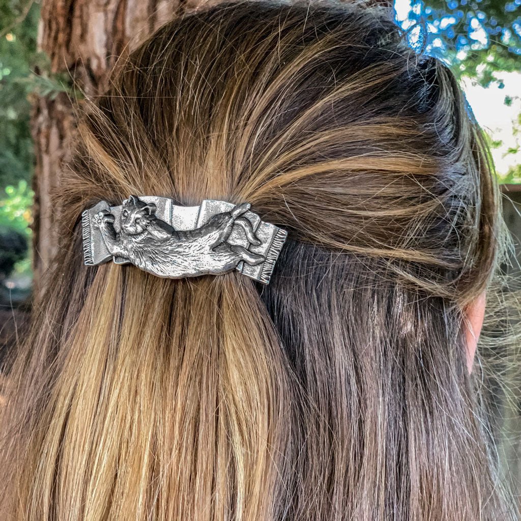 Oberon Design Hair Clip, Barrette, Hair Accessory, Large Celtic, 80mm