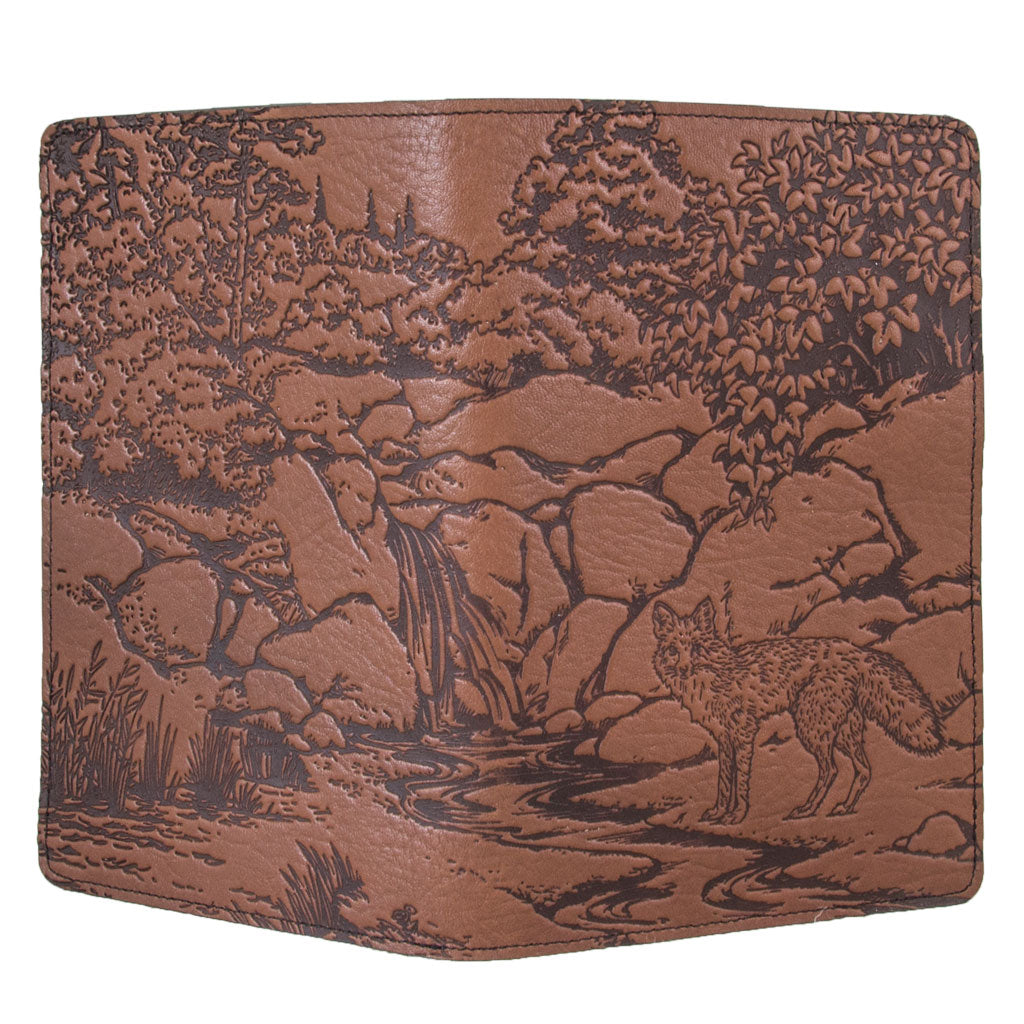 Leather Portfolio with Notepad, Pockets and Pen Holder, Mr. Fox