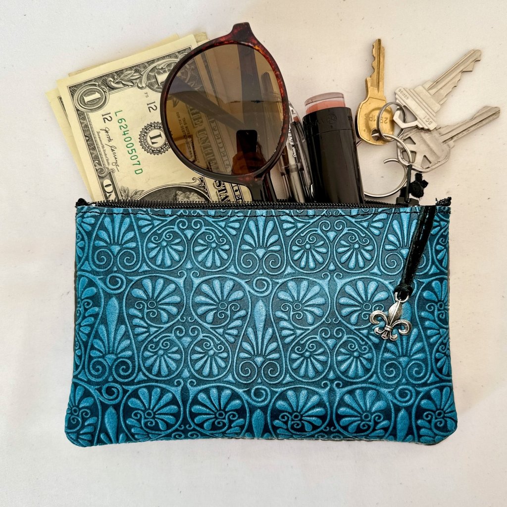 Leather Zip Pouches & Coin Purses with Zipper - Oberon Design