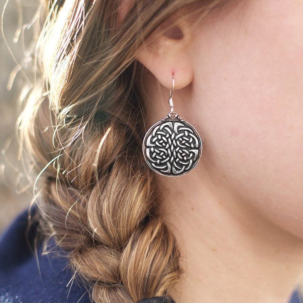 Oberon Design Britannia Metal Jewelry, Earrings, Unity Knot