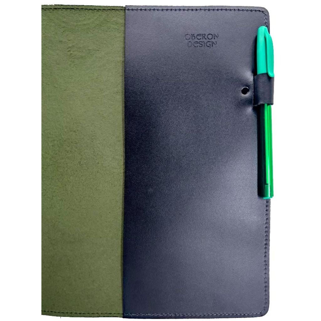Dragonfly Pond Composition Notebook Cover, Fern - Pen Loop