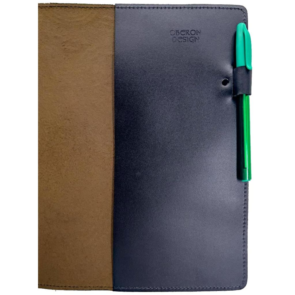 Leather Composition Notebook Cover, Tree of Life, Saddle