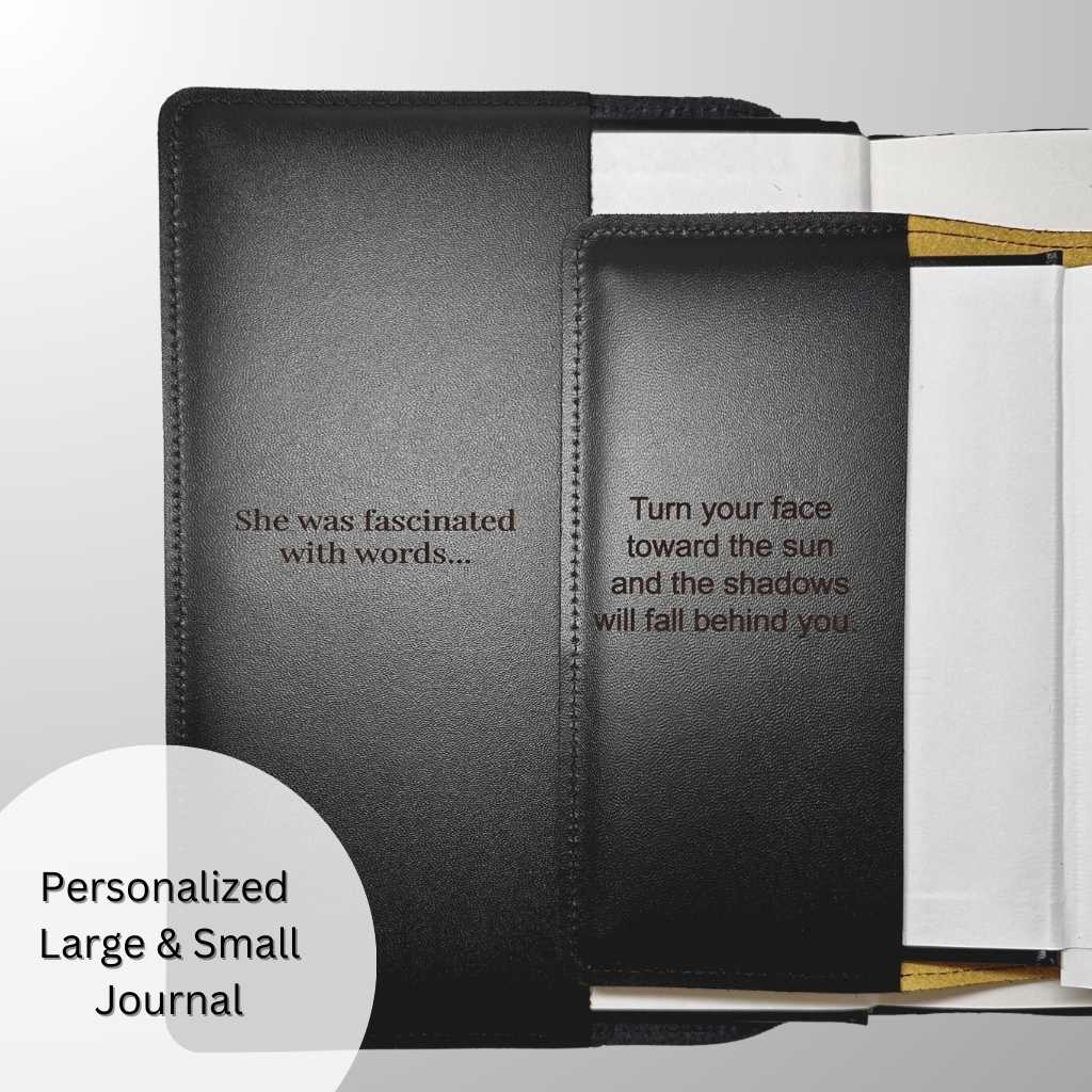 Personalized Large &amp; Small Journal examples by Oberon Design
