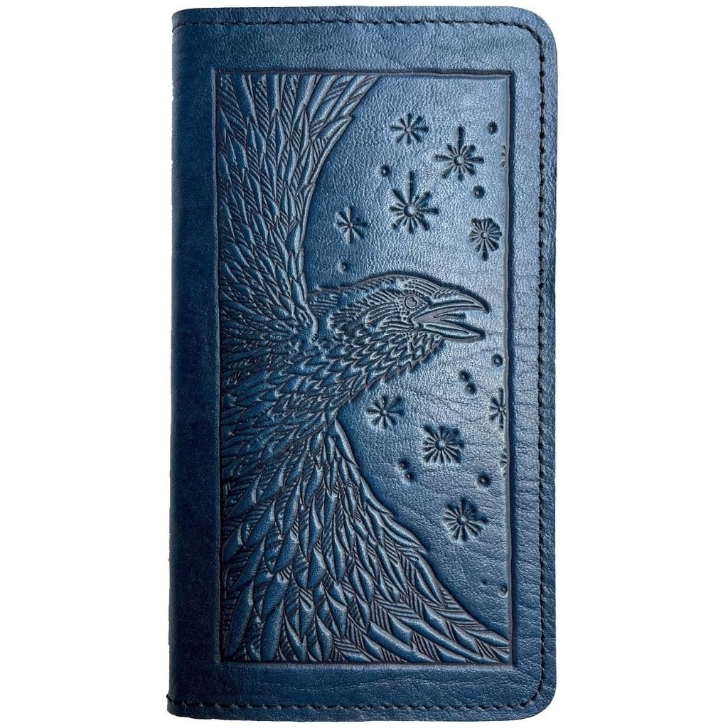 Checkbook Cover, Raven, Navy