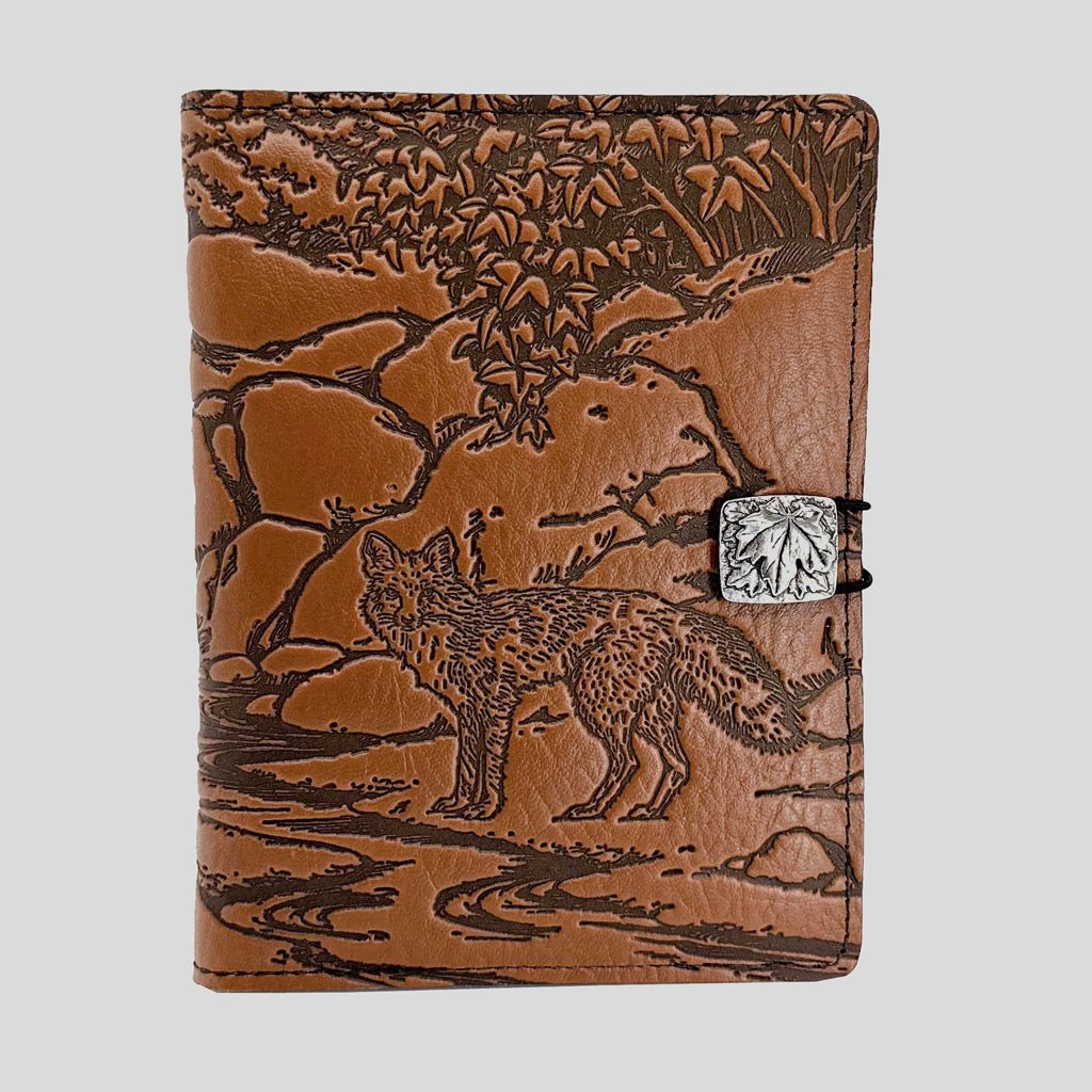 Oberon Design Mr. Fox genuine leather cover, case, accessory for Kindle e-readers, Saddle