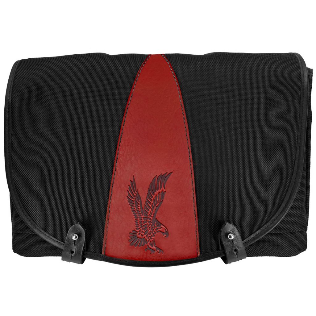 Limited Edition Messenger Bag, Slimline, Eagle in Red