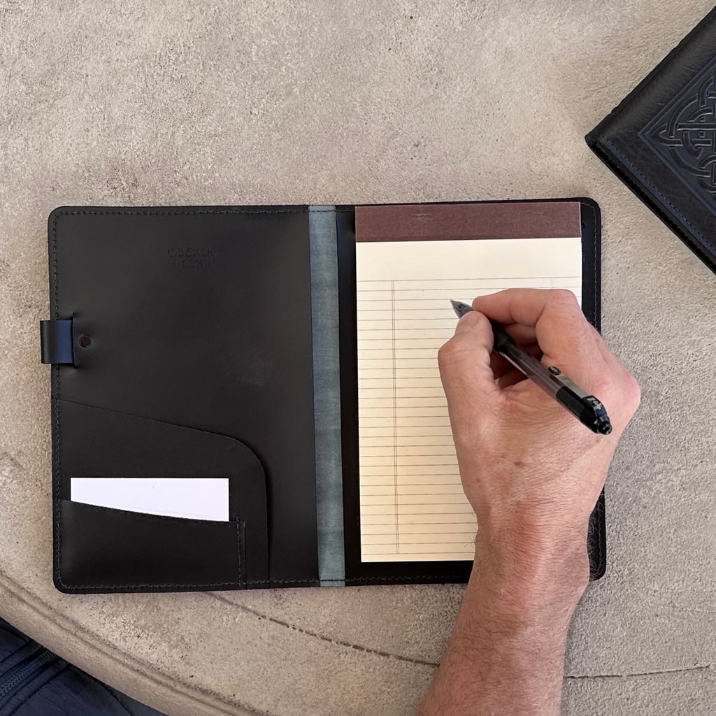 *Limited Edition* Leather Portfolio with Notepad, Flag and Eagle